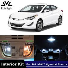 Edislight 9pcs Ice Blue White Led Lamp Car Bulbs Interior Package Kit For 2011 2017 Hyundai Elantra Map Dome Trunk Plate Ligh Hyundai Elantra Elantra Car Bulbs