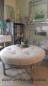 Ottoman Coffee Table Round Hand Painted Coffee Table Ottoman Tufted Ottoman Ottoman Furniture Shabby Chi Ottoman Furniture Round Ottoman Coffee Table Furniture