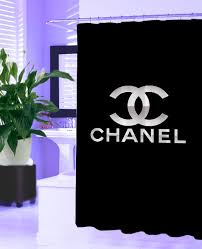 Coco Chanel New Hot Shower Curtain Design Vintage Bathroom Gift Logo Housewares Designer Shower Curtains Chanel Decor Chanel Bedroom