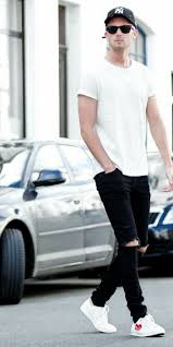 5 Amazing White T Shirt Jeans Outfits For Men Shirt Outfit Men Mens Pants Fashion White Jeans Men