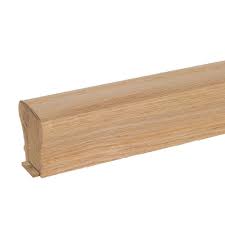 Stair Parts 6010 16 Ft Unfinished Red Oak Plowed Stair Handrail With Fillet Red Oak Unfinished In 2020 Stair Handrail Wood Handrail Handrail