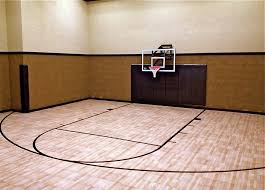 Http Www Snapsports Com Very Nice Residential Indoor Basketball Court With Maple Tuffshield Surface Snapspor Indoor Basketball Gym Flooring Backyard Court