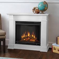 Real Flame Devin 36 In Electric Fireplace In White 1220e W The Home Depot White Electric Fireplace Electric Fireplace Small Electric Fireplace