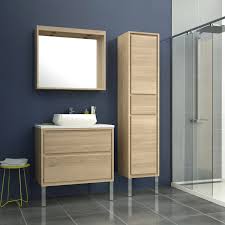 Meuble De Salle De Bains De 80 A 99 Brun Marron Storm Leroymerlin Salle De Bain Meuble De Salle De Bain Meuble Salle De Bain Pas Cher