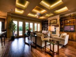 Coffered Ceiling With Strip Lighting Behind Molding Cove Ceiling Light Design Lighting Design Interior Coffered Ceiling Design