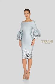 Terani Couture Cocktail 1911c9016 In 2020 Quarter Length Sleeve Dress Terani Couture Dresses