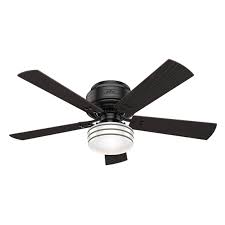 Hunter Cedar Key 52 In Low Profile Outdoor Ceiling Fan With Light And Remote Control Outdoor Fan With Light Ceiling Fan With Light