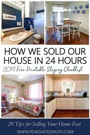 Secrets To Selling Your House Fast 2019 Printable Home Staging Checklist These Are The Best Staging An Sell Your House Fast Home Staging Selling Your House