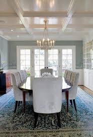 High Gloss Paint So Doing This In My Bedroom On Ceiling And Dinning Room Coffered Ceiling Dining Room French Doors Interior Dining Room Ceiling