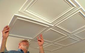 Embossed Ceiling Tiles Add Elegance To A Room Diy Projects Videos For The Home Home Remodeling Renovation Ceiling Tiles