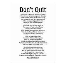 Don T Quit Powerful Motivational Poem Postcard Zazzle Com Motivational Poems Quitting Quotes Life Quotes