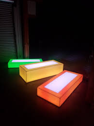 Two Color Stage Pedestals Light Up Led Lights Portable Bar