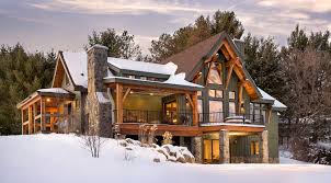 Picture Gallery Of Our Award Winning Timber Frame Homes We Design Craft And Install These Rustic Houses Exterior Rustic House Plans Timber Frame Home Plans
