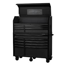 Husky Heavy Duty 52 In W 15 Drawer Deep Combination Tool Chest And Rolling Cabinet Set In Matte Black In 2020 Tool Chest Tool Cabinet Tool Cabinets Chests