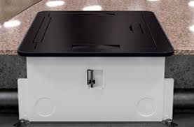 Floor Box In Concrete Floor Floor Boxes Flooring Concrete Floors