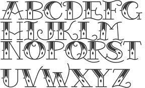 Old School Traditional Tattoo Font Jpg 1125 685 Lettering Alphabet Lettering Fonts Tattoo Fonts Alphabet