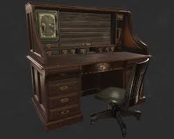 Artstation Antique Office Desk Marek Picheta Antique Office Desk Office Desk Desk