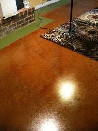 Stained Concrete Basement In Roanoke Va Stained Concrete Painted Concrete Floors Concrete Floors