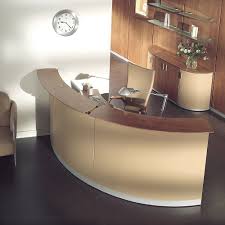 The Funky Reception Desk Of An Office Is The Letter Of Introduction Of A Company Reception Desk Office Furniture Office Furniture Modern Office Reception Table