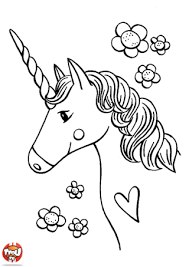 La Licorne Du Coeur Coloriages Monde Magique Licorne Coloriage Coloriage Coloriage Magique