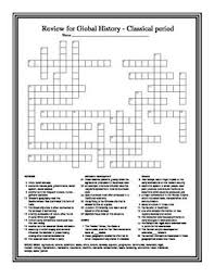World History Classical Period Review Crossword Puzzle Student Learning World History Classical Period