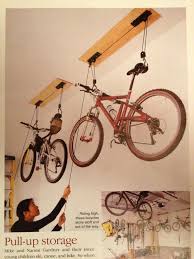 Can We Have Some Of These For Bikes Lift Them Up To The Ceiling Out The Way Very New York Apartment Women Sfashio Bike Storage Bike Hanger Garage Storage
