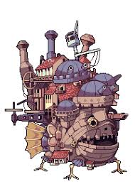 Howl S Moving Castle Pixel Art Anime Pixel Art Studio Ghibli Art Ghibli Art