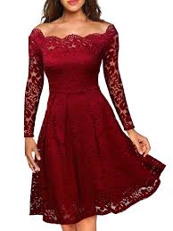 Free 2 Day Shipping Buy Women S Off Shoulder Party Dresses Floral Lace 3 4 Sleev In 2020 Long Sleeve Cocktail Dress Long Sleeve Lace Cocktail Dress Lace Party Dresses