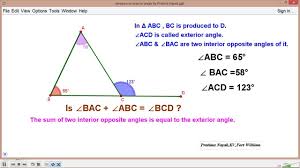 Sum Of Interior Angles Is Interior Angle Exterior Angles Angles Exterior