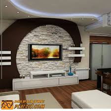 Meuble Tv En Placoplatre Plafond Design Deco Mur Salon Deco Meuble Tele