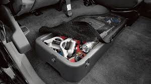 The Nissan Frontier Interior Features Second Row Under Seat Storage So There S A Place For Everything Nissan Frontier Nissan Navara D40 Nissan Navara