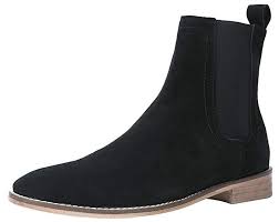 Santimon Chelsea Boots Men Suede Casual Dress Boots Ankle Boots Formal Shoes Black Shoes Sneakers Shoes Boo Chelsea Boots Chelsea Boots Men Mens Boots Casual