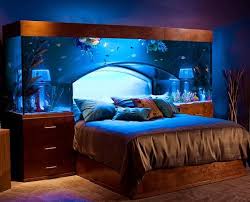 Fish Tank Bed Acquario Pesci Camera Letto Bedroom Awesome Bedrooms Cool Headboards Fish Tank Bed