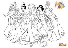 Coloriages Disney Princesses Aurore Tiana Raiponce Blanche Neige Et Cendrillon Dans Leurs Coloriage Princesse Coloriage Princesse Disney Coloriage Disney