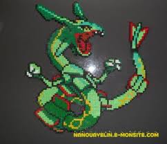 Pokemon Perles Hama Rayquaza Pokemon Perle Perles Hama Pixel Art