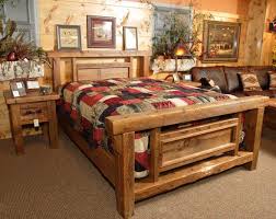 The Beauty Of The Barnwood Northwood Bed Is Derived From Its Simplicity Reclaimed Barnwood Beams Are Used Both Vertically And Horizont With Images Rustic Bedroom Furniture