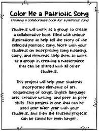 Color Me A Patriotic Song Home On The Range Music Classroom Music Classroom Activities Songs