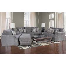 Cornell Pewter Sofa With Chaise Love Seat Furniture Living Room Sets