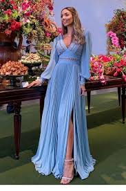 Elegant Chic Long Sky Blue Prom Dress Cg5592 In 2020 Prom Dresses Blue Dresses Blue Dresses
