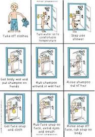 How To Take A Shower Visual Sequencing Cards Sequencing Cards Kindergarten Colors Autism Visuals