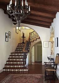 Love This Tile Work On The Staircase Spanish Style Homes Spanish Style Home Spanish House