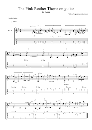The Pink Panther Theme Guitar Tab Acoustic Fingerstyle Guitar Cover By Hemo Guitar Pro Tab Guitar Tabs Fingerstyle Guitar Jazz Guitar Lessons