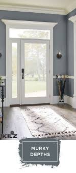 Get Lost In The Dark Gray Hue Of Murky Depths By Kilz Complete Coat Paint Primer In One Th Paint Colors For Living Room Room Paint Colors Floor Paint Colors