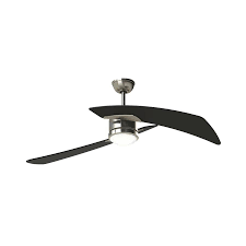 Fanimation Studio Collection Aire Duo 48 In Brushed Nickel Led Indoor Ceiling Fan With Light Kit And Remote 2 Blade Lowes Com Ceiling Fan With Light Fan Light Ceiling Fan