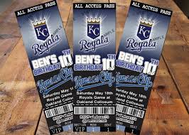 Mlb Kansas City Royals Baseball Invitation Tickets By Digicards 11 99 Royal Baby Birthday Party Royal Baby Birthday Royal Birthday Party