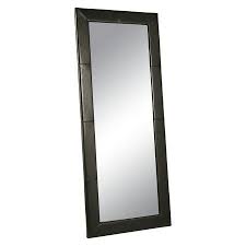 Abbyson Desmond Leather Floor Mirror Black Target Leather Mirror Floor Mirror Abbyson Living