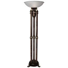 Majestic Gold Torchiere Floor Lamp With Frosted Glass Shade 66c59 Lamps Plus Torchiere Floor Lamp Glass Shades Floor Lamp