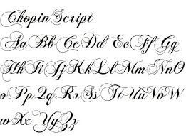 Chopin Script Calligraphy Alphabet Lettering Alphabet Cursive Letters