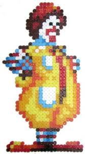 Ronald Mcdonald Perler Art Ronald Mcdonald Crafts