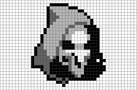 Overwatch Reaper Pixel Art Pixel Art Minecraft Pixel Art Pixel Art Grid